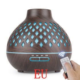 Household Air Spray Mini Ultrasonic Aroma Diffuser (Option: Dark brown-EU)