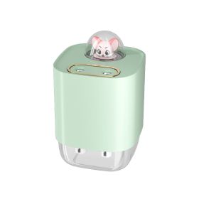 Cute Pet Double Spray Humidifier (Option: Maldives Green-Miha Mouse Rechargeable)