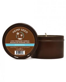 Earthly Body 3 In 1 Massage Candle Round Tin Sunsational 6oz