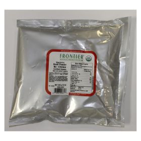 Frontier Herb Broth Powder Organic No Chicken - Single Bulk Item - 1lb