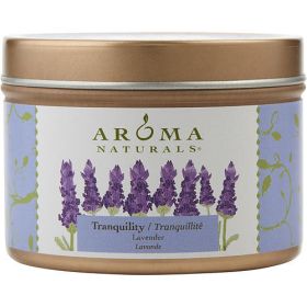 TRANQUILITY AROMATHERAPY by Tranquility Aromatherapy ONE 2.8oz SMALL SOY TO GO TIN AROMATHERAPY CANDLE.THE ESSENTIAL OIL OF LAVENDER IS KNOWN FOR ITS