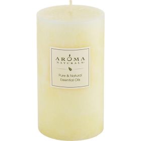 PEACE PEARL AROMATHERAPY by Peace Pearl Aromatherapy ONE 2.75x5 inch PILLAR AROMATHERAPY CANDLE. COMBINES THE ESSENTIAL OILS OF ORANGE, CLOVE & CINNAM