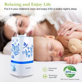 1500ml Ultrasonic Aroma Essential Oil Diffuser Air Humidifier w/7 Color LED Lights Waterless Auto Off