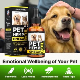 Hеmp and Salmon Oil for Dogs Skin and Coat Hеalth 3 6 9 Omega Pet Hеmp Oil for Dogs and Cats Rich in Vitamins B E Dog Fish Oil and Hеmp for Dogs Anxiе