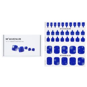 MAVENIR - Nail Sticker (Blue) - # Romantic Snow Night Pedi MFA-025 / 022080 36pcs
