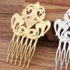 5 Pcs Gold Metal Side Comb Dunhuang Style Hairpin Topknot Hair Clip DIY Cosplay Hair Accessories Hair Pin