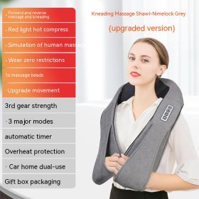 Household Electric Waist And Back Hot Compress Massager (Option: R2Grey-US)