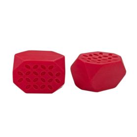 Facial Muscle Training Four-leaf Pattern Silicone Chewing Device (Option: Red 50 Lbs-Small Size 2 Pack)