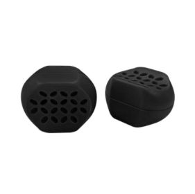 Facial Muscle Training Four-leaf Pattern Silicone Chewing Device (Option: Black 60 Lbs-Small Size 2 Pack)