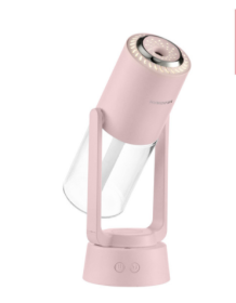 Automatic Head Humidifier Dazzle Shadow Air Purification (Option: Pink-USB n battery)