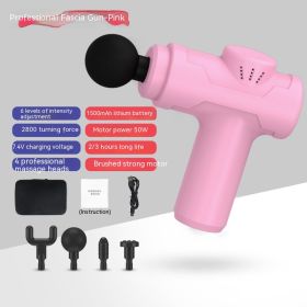 Charging Portable Vibration Mini Massage Gun (Option: 8211 Pink Storage Box)