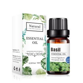 Pure Essential Oil 10ml Aroma Diffuser (Option: Basil-10ML)