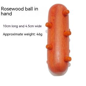 Rosewood Manual Acupuncture Pen Foot Massager (Option: Handle Ball)