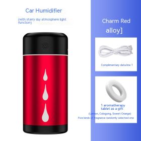 Car Humidifier Aromatherapy Spray Remove Odor (Option: Metal Red)