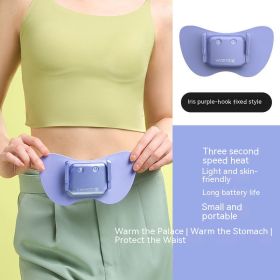 Portable Fever And Pain In The Waist Belt During Female Menstrual Period (Option: Purple hook-USB)