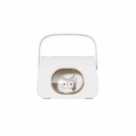 Cute Pet Double Spray Humidifier Cute Mini Large Capacity (Option: White Deer-Rechargeable Version)