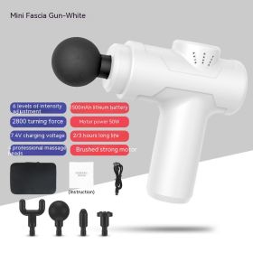 Charging Portable Vibration Mini Massage Gun (Option: 8211 White Storage Box)