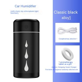 Car Humidifier Aromatherapy Spray Remove Odor (Option: Metal Black)