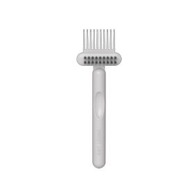 1Pc PP Plastic Comb Cleaner 2 In 1 Delicate Cleaning Reusable Hair Brush Comb Cleaner Tools Professional Salon Hairdressing Tool (Color: gray)