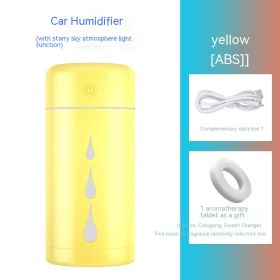 Car Humidifier Aromatherapy Spray Remove Odor (Option: ABS Yellow)